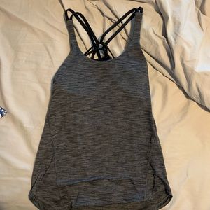 BLACK AND GRAY LULULEMON TANK TOP🖤